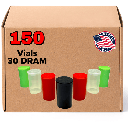 30 Dram Pop Top Bottles - 150/Case - EVO Plastics