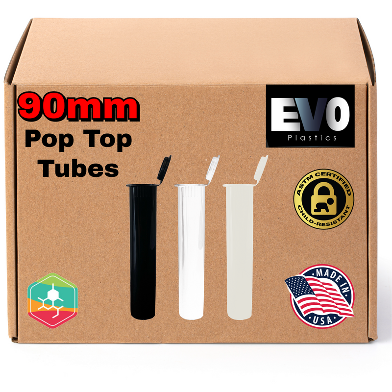 90mm Pre-Roll Tubes - Multiple Colors Available