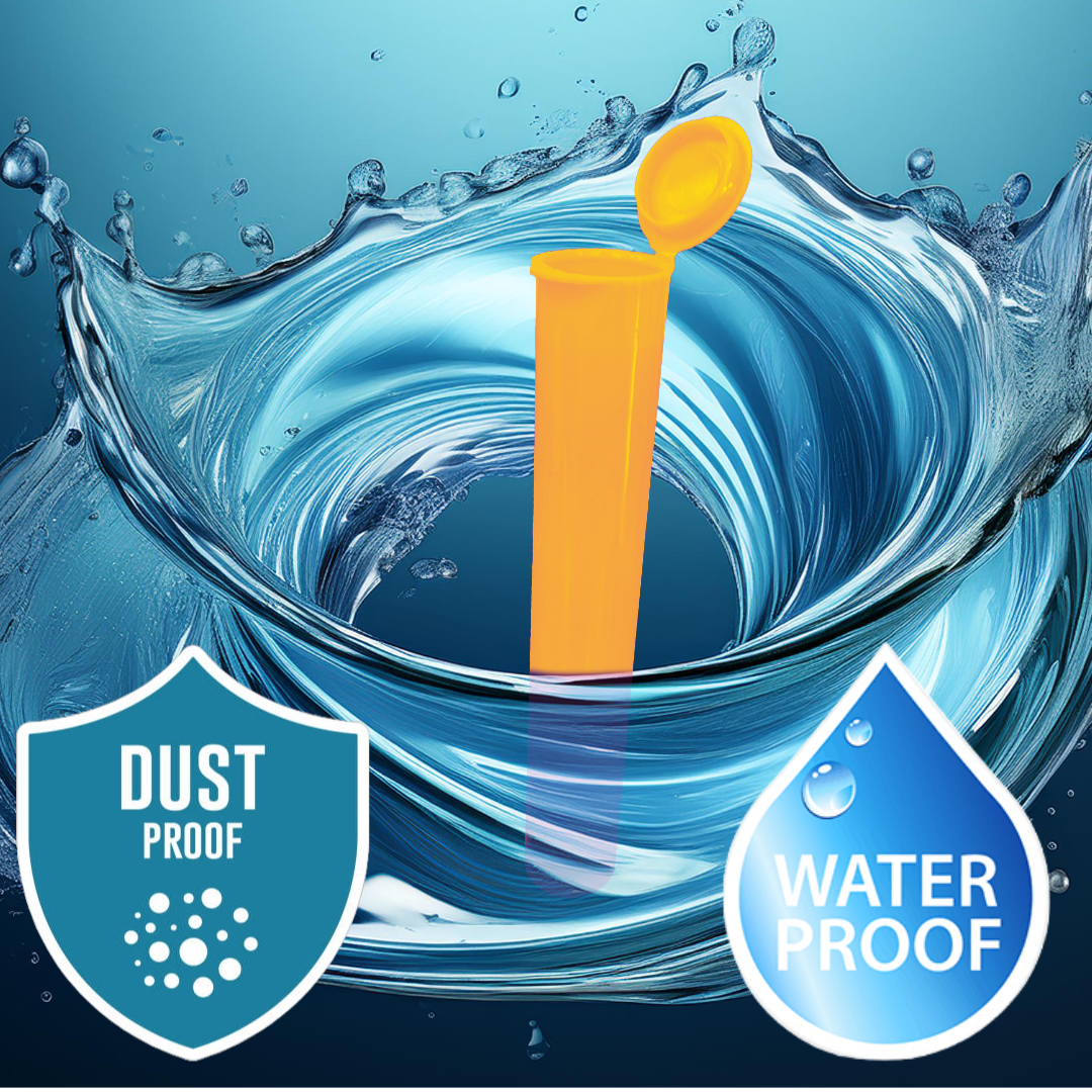 116mm orange pre-roll tube – child-resistant, odor-proof cannabis packaging, bulk pack