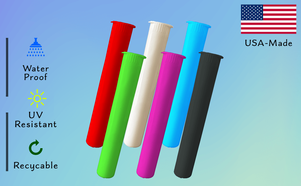116mm Pre-Roll Tubes - 100 Count - EVO Plastics