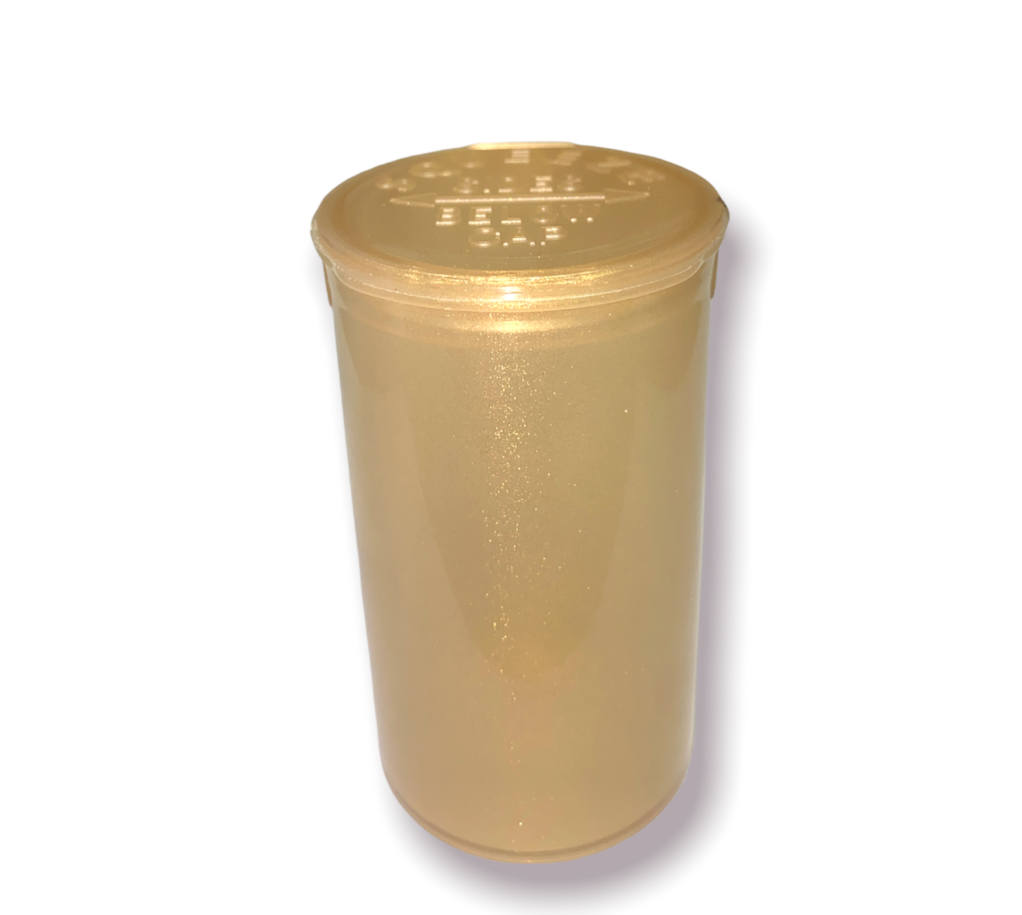 Gold 30 Dram Pop Top Bottle - Child Resistant - 150 units/case