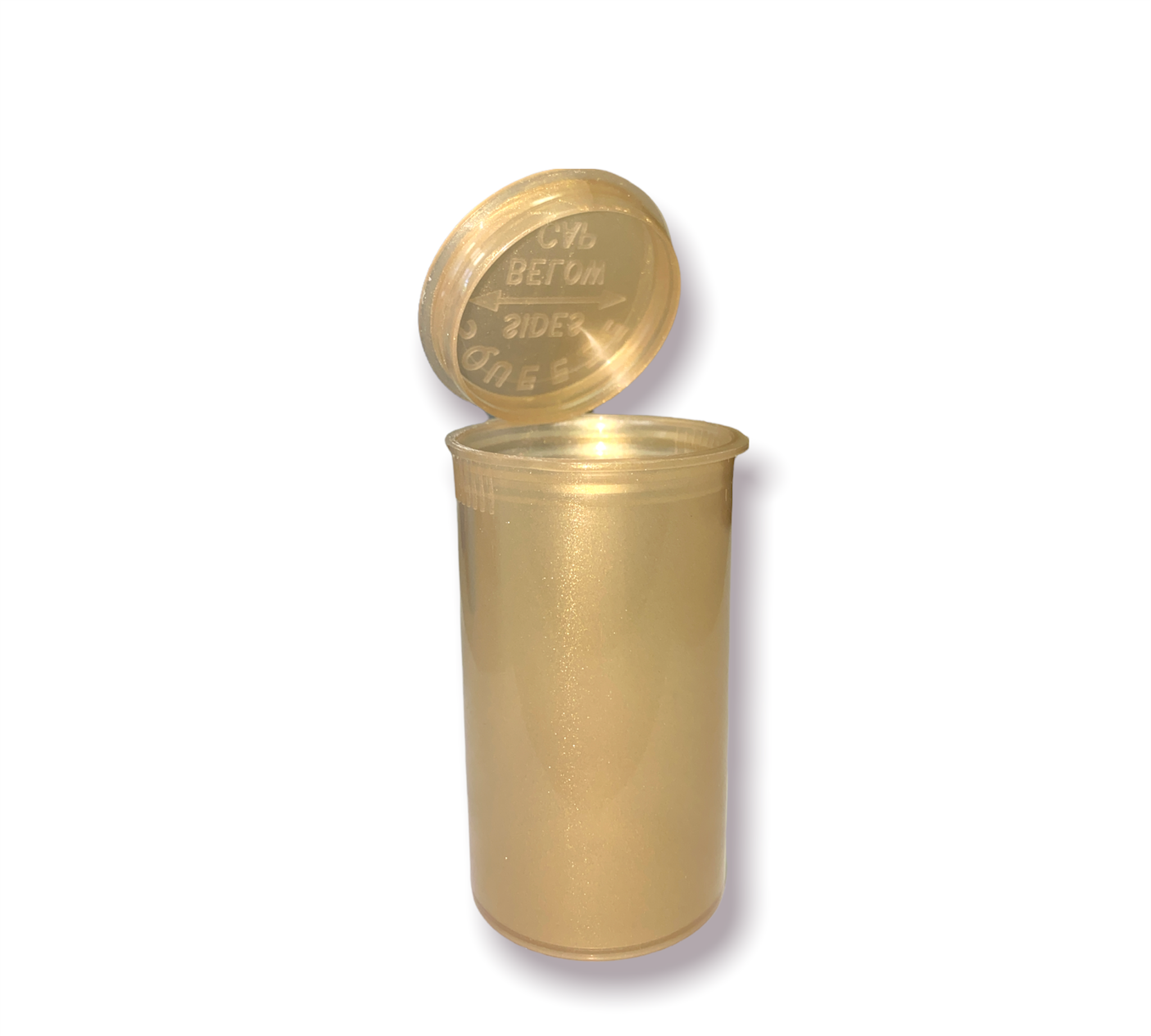 Gold 30 Dram Pop Top Bottle - Child Resistant - 150 units/case