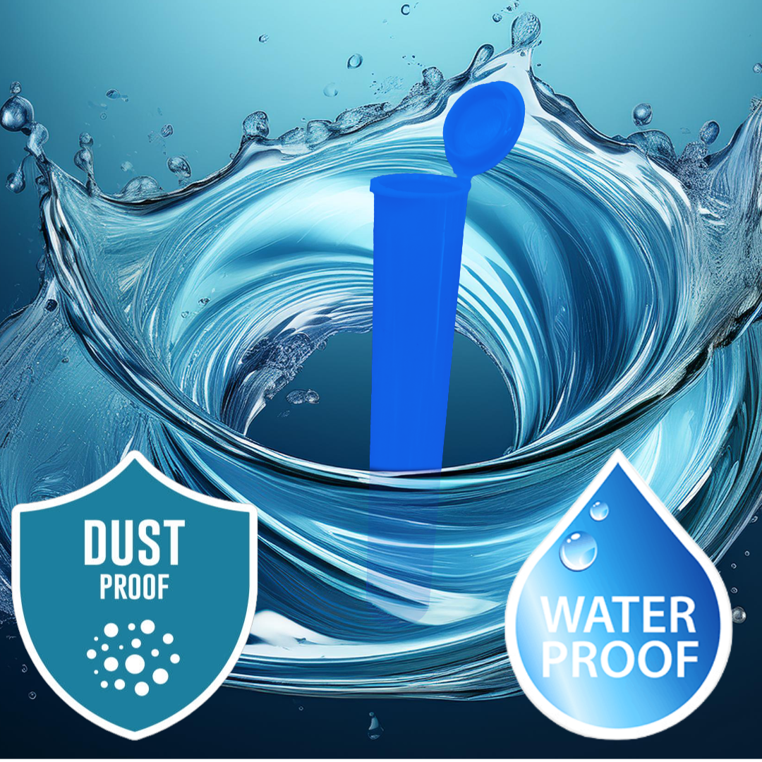 116mm blue pre-roll tube – child-resistant, odor-proof cannabis packaging, bulk pack