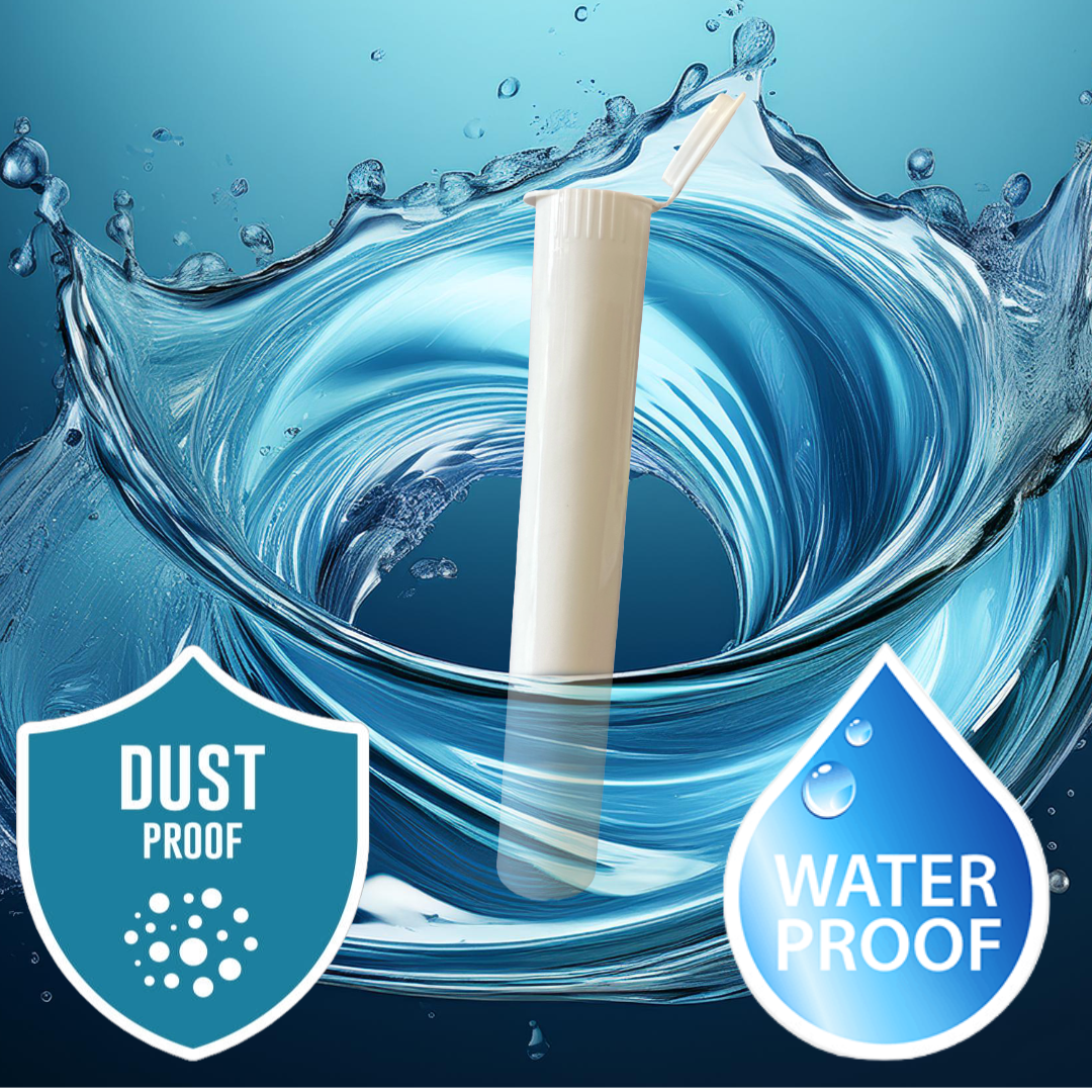116mm white pre-roll tube – child-resistant, odor-proof cannabis packaging, bulk pack