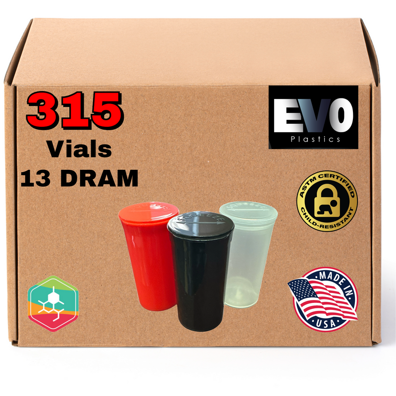 13 Dram Pop Top Bottle - Multiple Colors Available