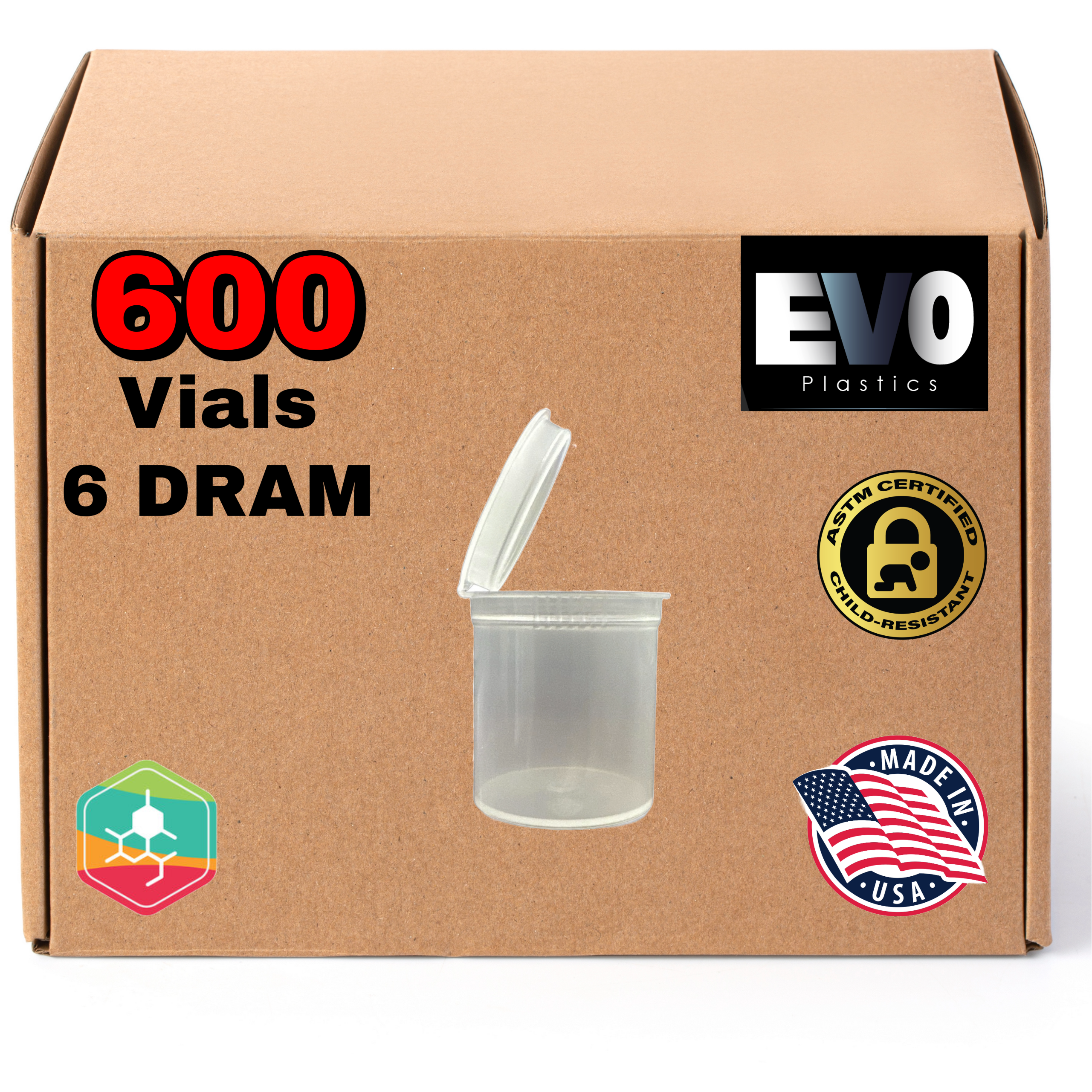 6 Dram Pop Top Bottles