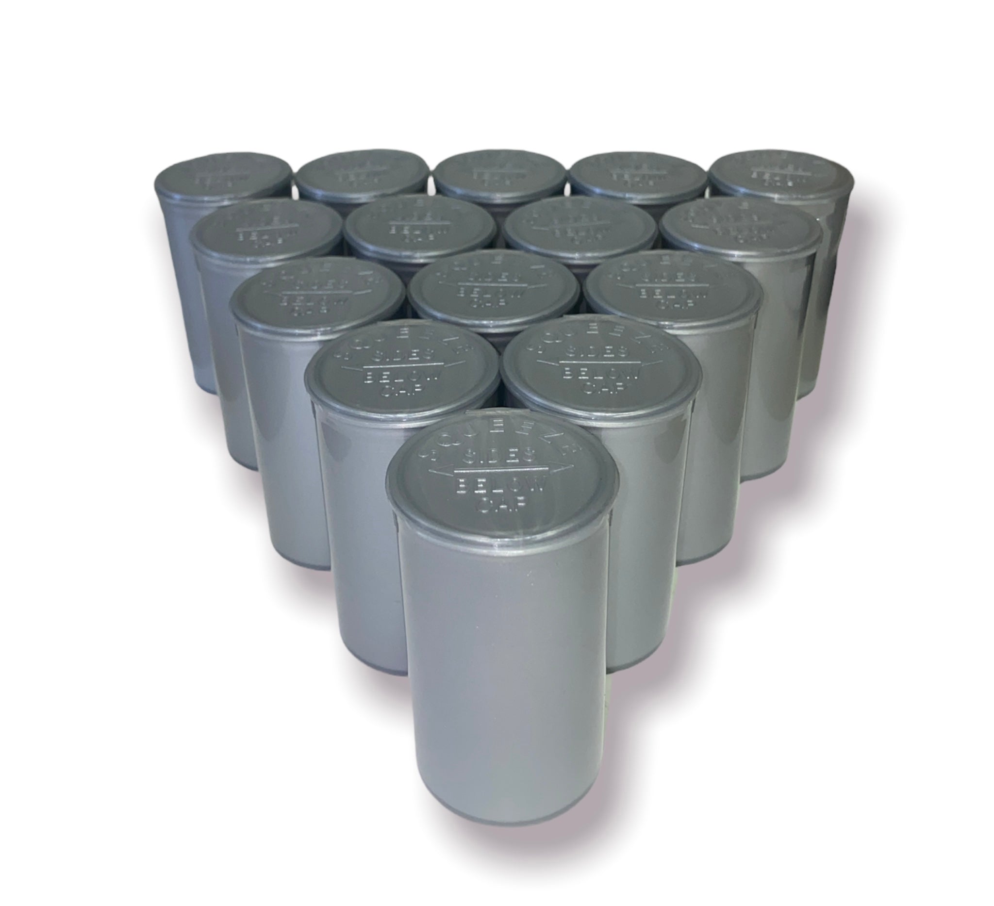 Silver 19 Dram Pop Top Bottles [225-Pack]